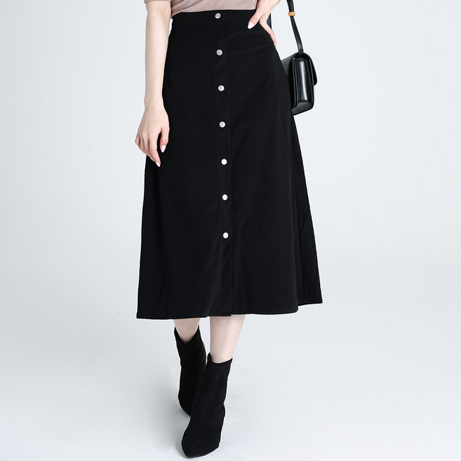 모이르벨라 여성용 가이아 코듀로이 롱 스커트 P25FW2-A2421