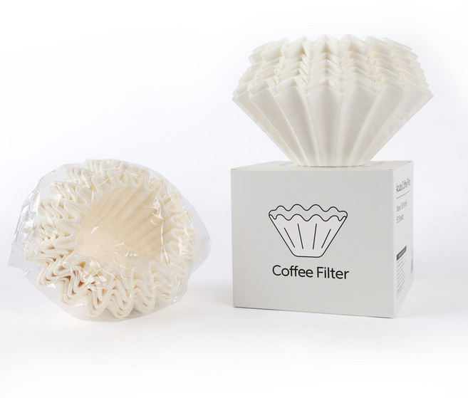 아쿠바 커피 필터 화이트 1~4인용 W185, 1개, 50개입