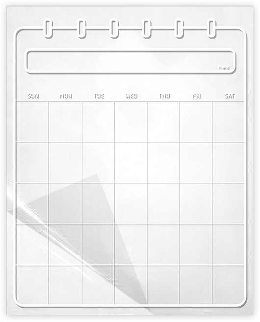 핀스 초간편 메모시트 중형달력 화이트