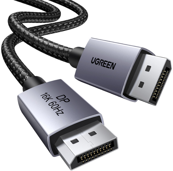 UGREEN 綠聯 16K 60Hz DP to DP 2.1 連接線, 1個, 0.5m