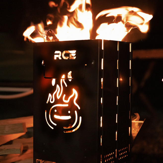 로티캠프 불멍 감성 캠핑 접이식 화로대, 1개