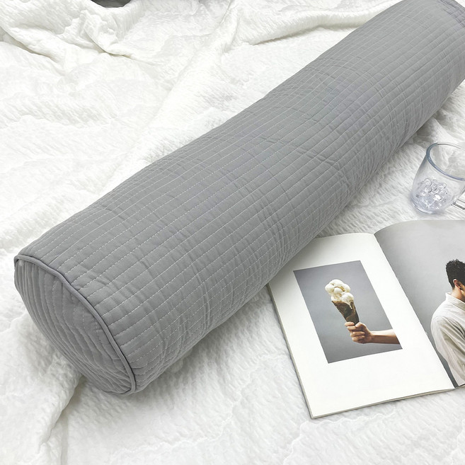 몽트노블 순면 피그먼트워싱 바디필로우커버, 그레이