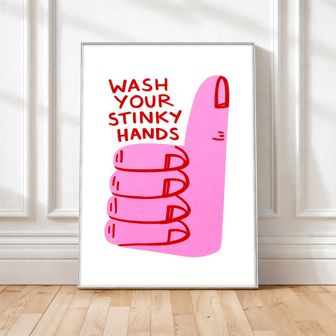 퍼니즈 홈 카페 포스터 클린핸즈굿