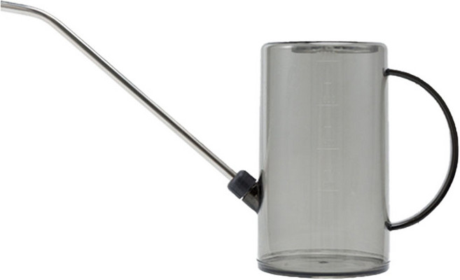 원더웨어 원예용 투명 화분 물뿌리개 블랙 1L, 1개