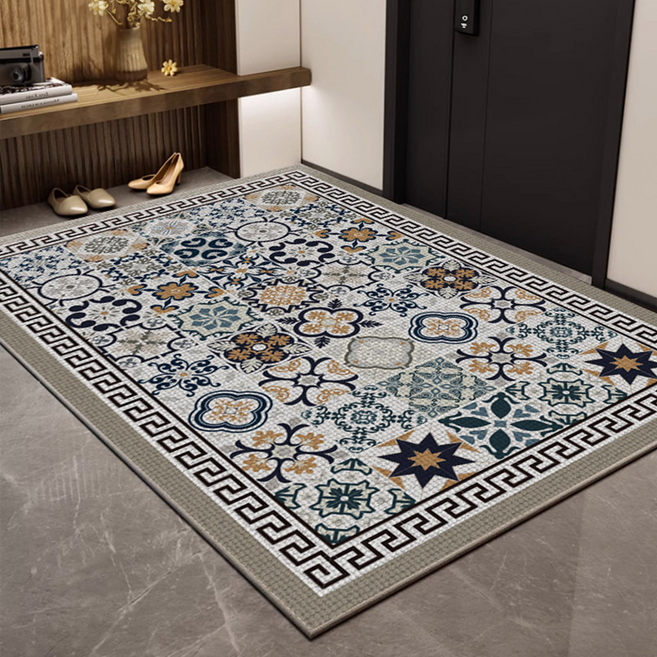 난리시스터즈 호텔 웰컴 발판 업소용 현관매트, 격자 크리스탈, 1개