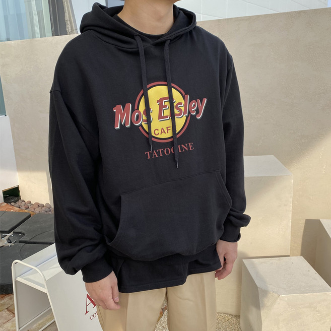 오티디 남녀공용 모스 후드티