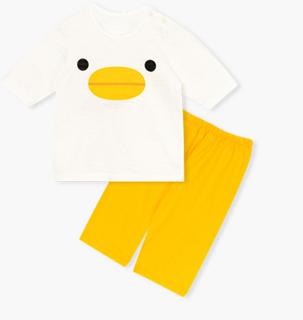 유니프랜드 아동용 7부내의 상하세트