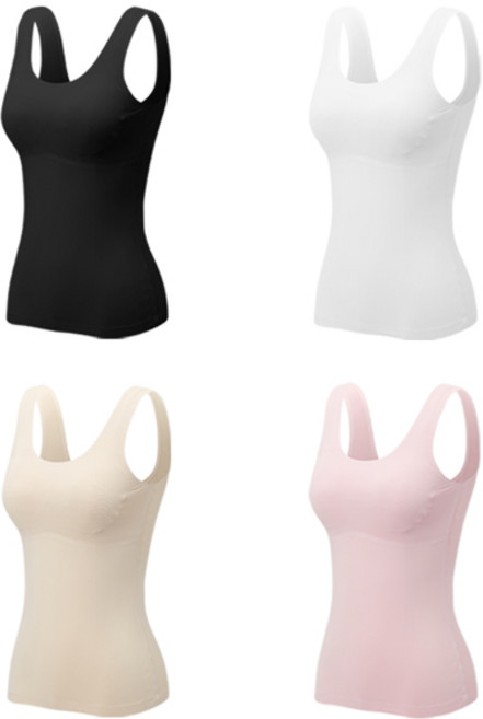 솔레일 여아용 학생 심리스 노와이어 무봉재 U형 브라 런닝 4종 세트