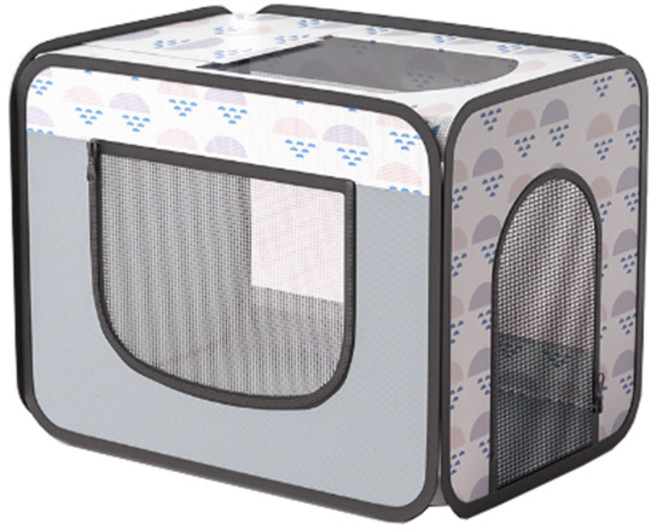 트윙클펫 중형견용 접이식 펫드라이룸, 멜란지그레이, 1개