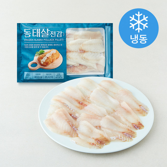 the 푸짐한 손질 정성껏 동태살 전감 (냉동), 1개, 400g