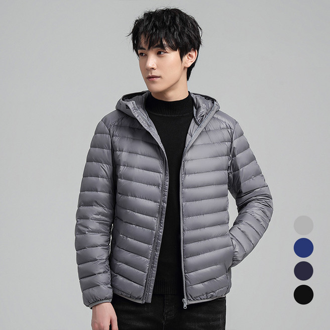 Elsso 登山 露營 釣魚 辦公室 冬季 輕量 連帽 短版 羽絨 夾克