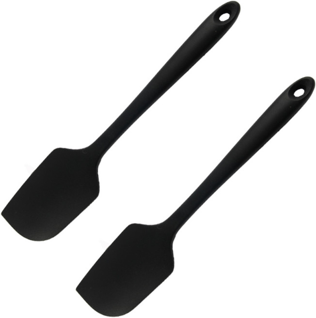 아이메이트 실리콘 주걱 대형, 블랙, 2개
