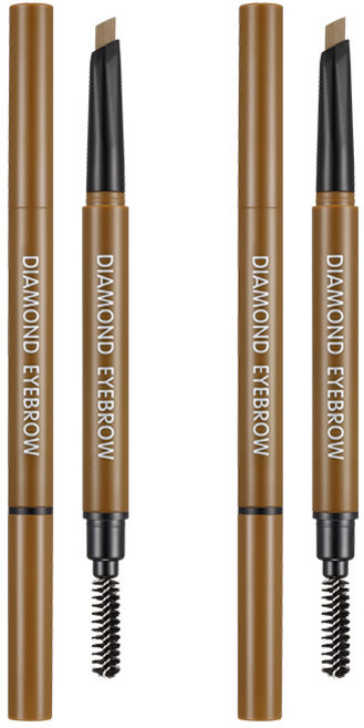 리르 다이아몬드 아이브로우 0.35g, 03 내추럴 브라운, 2개