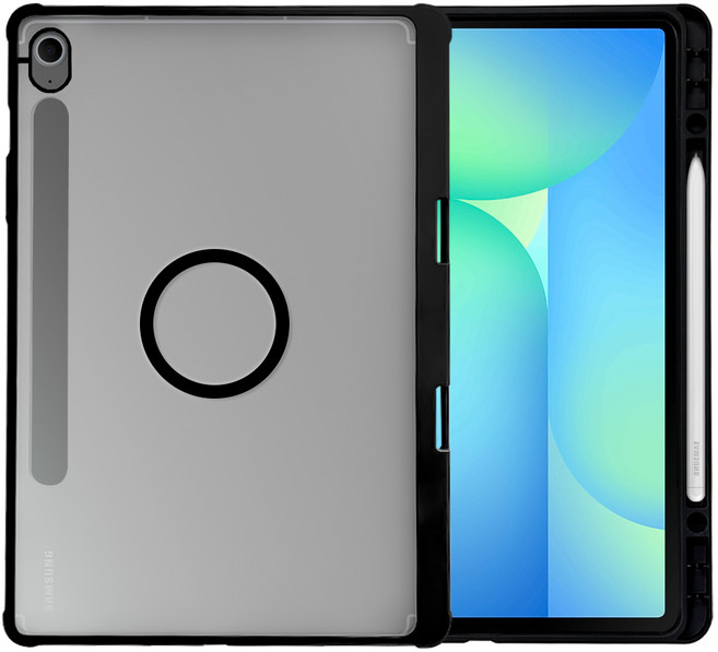 더조은셀러 맥세이프 마그링 펜수납 하이브리드 케이스, 1개, 블랙