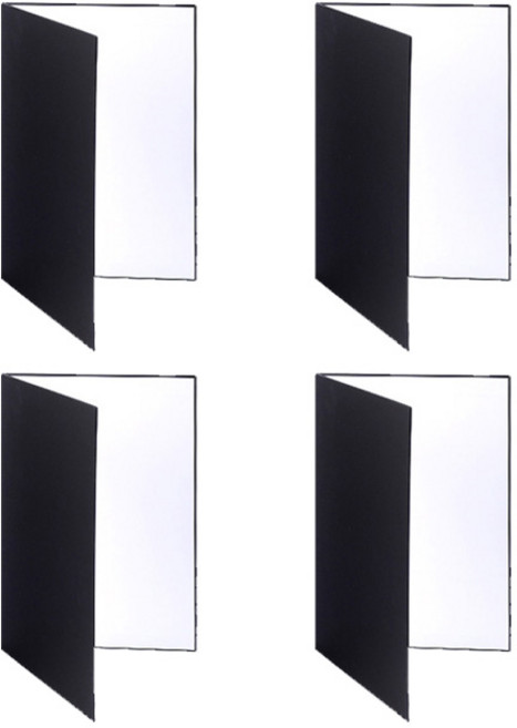 반사판 제품 촬영 역광 그림자 보정 3색 반사카드 소형, 4개