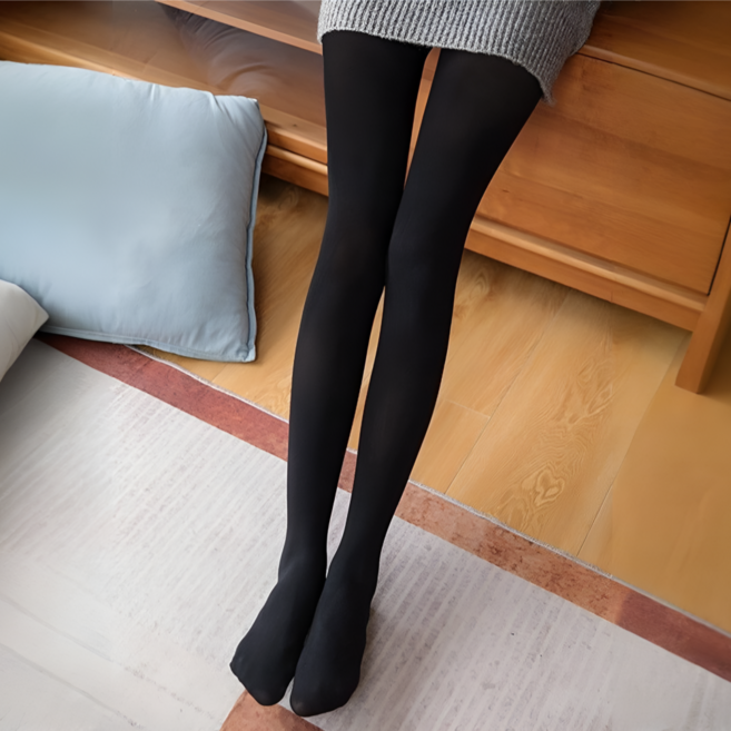 로이홈 기모 착시 팬티 고탄력 스타킹 330g