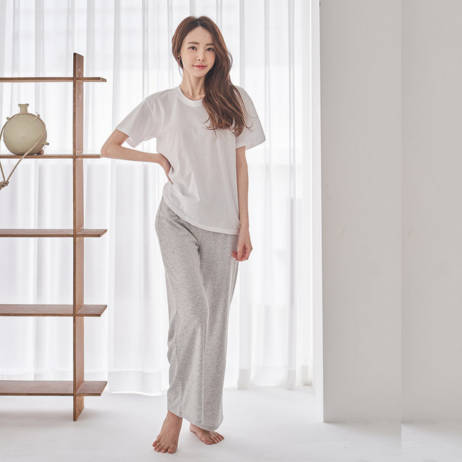 에이원패션 국내생산 여성용 미스요가 9부 바지 66944