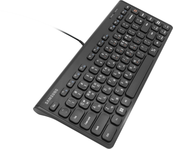 삼성전자 미니 유선 텐키리스 키보드, SK-M1100B, 적축