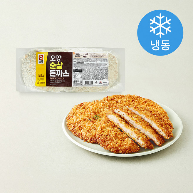 사조오양 순살 돈까스 (냉동), 1.8kg, 1개