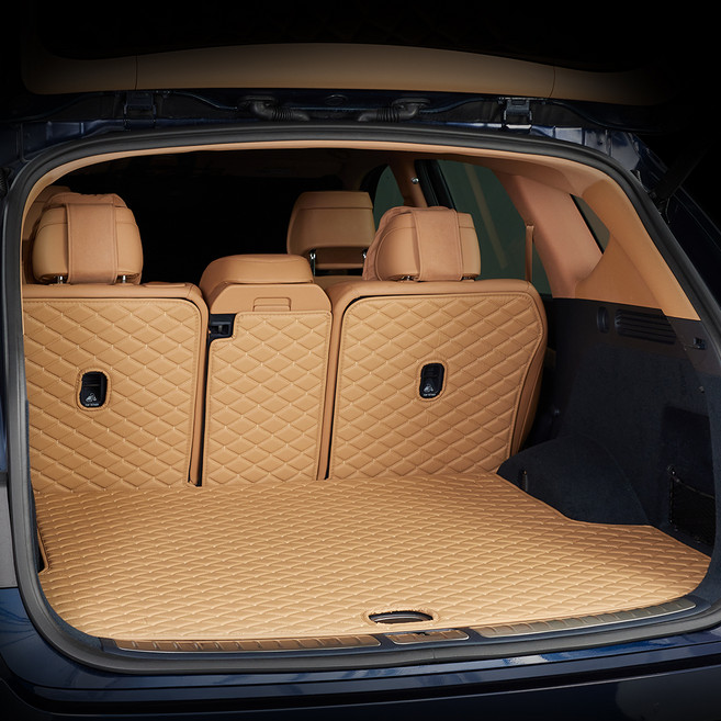 메이튼 차량 순정형 리얼컬러 트렁크매트 분리형, 현대 싼타페 MX5 6인승 (23년8월~), 새들브라운