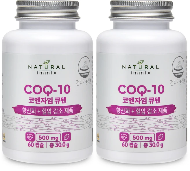 내추럴이믹스 코엔자임 큐텐 30g, 60정, 2개 - 쿠팡