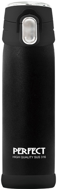 PLUS PERFECT 理想 極緻超輕量316真空杯, 霧黑, 500ml, 1個