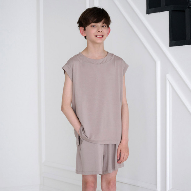 메종마밤 라운드 민소매 학생 상하의 세트