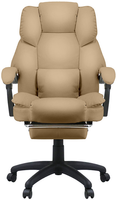VICTRACK 沙發型帶腳托老闆椅 RC-02, 卡其色