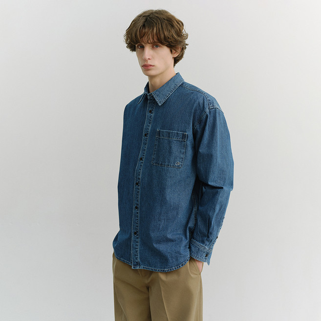 Dunst 男女通用 Oversize 牛仔襯衫 UDSH6A102B