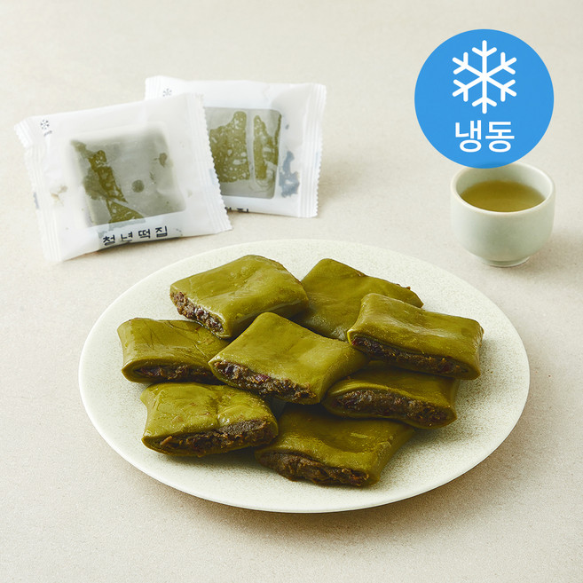 청년떡집 저당말차절편 (냉동), 40g, 1개, 10개입
