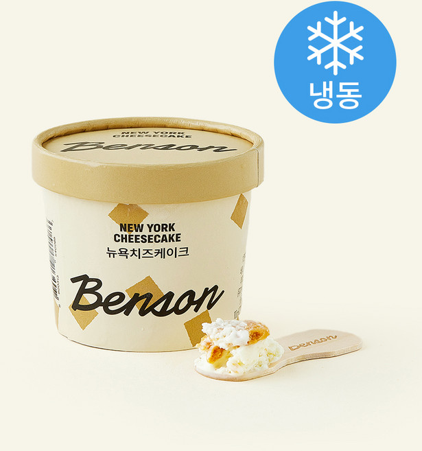 벤슨아이스크림 뉴욕치즈케이크 미니컵 (냉동), 1개, 1개입, 100ml