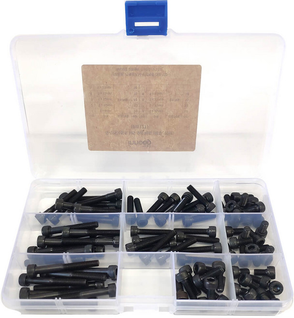 이노공구 육각렌치볼트 9종 x 10p 세트 유두 메탈 W121, M5, 1개