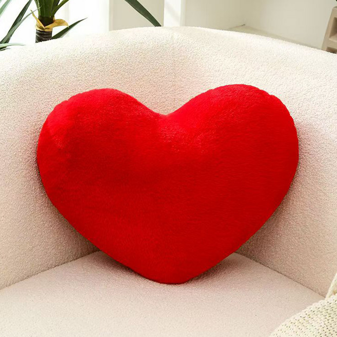 아트조이 따뜻함을 전하며 포근하게 안아주는 폭신 하트 쿠션, 레드