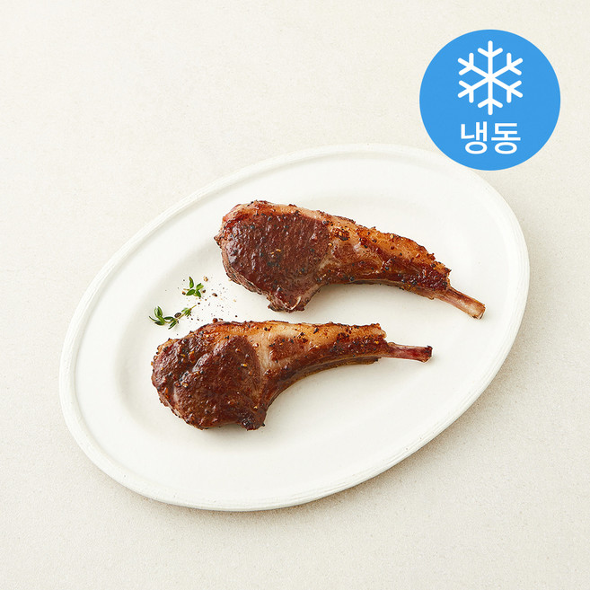 명장의 맛 시즈닝 램 프랜치랙 스테이크용 (냉동), 1개, 200g