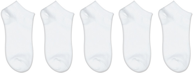 박군 여성용 MJ 골지 발목 양말 5족 세트