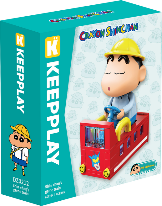 KEEPPLAY 奇妙積木 蠟筆小新積木 遊戲火車, 1個