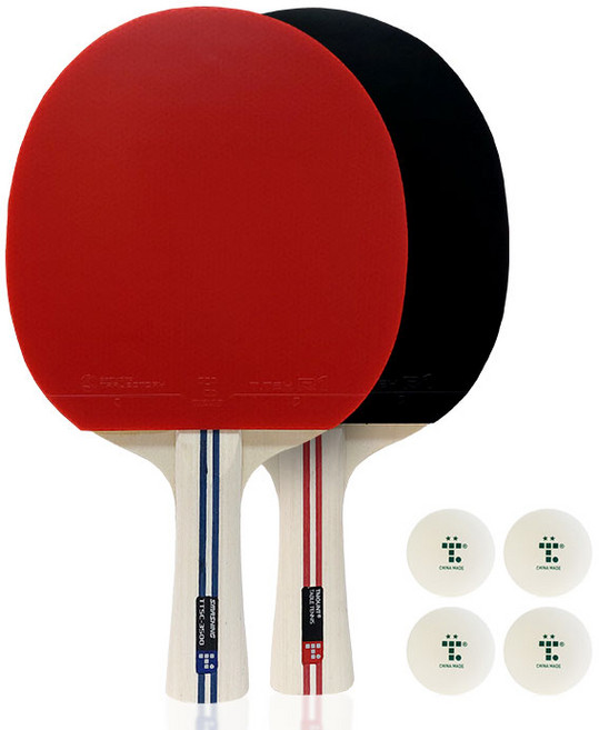 티마운트 스매싱 쉐이크핸드 탁구 라켓 세트, TTSC-3500, 1개