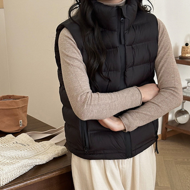 피어니스트 여성용 라이트 라인 패딩조끼