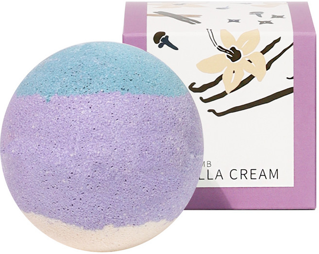 코아코스 버블앤팝 바닐라크림 바스밤 입욕제 앰버바닐라향, 220g, 1개