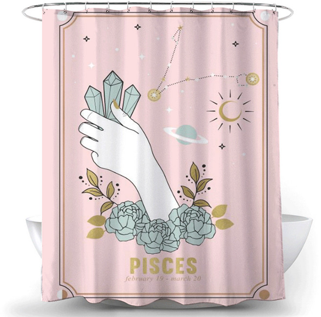 별자리타로 샤워커튼 TYPE3 100 x 180 cm, 1개