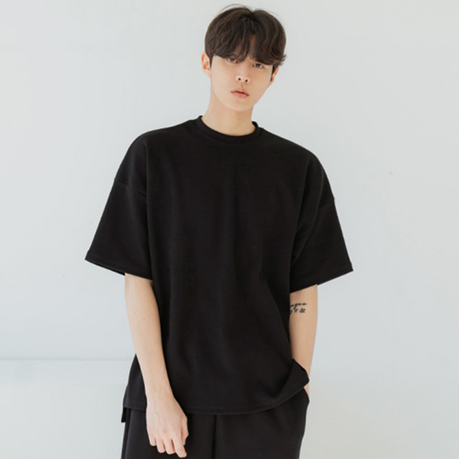 크램프 남성용 통기성 반팔 티셔츠