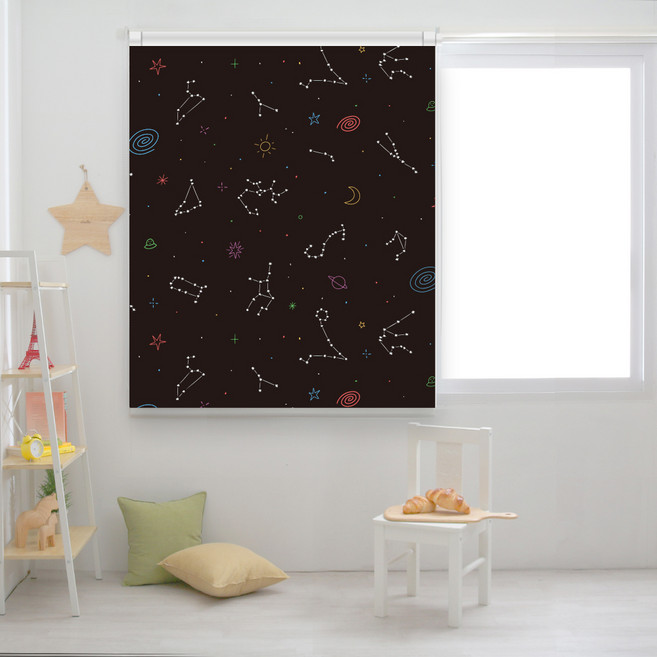 끌래망스 키즈 아이방 실사 롤스크린 일반원단