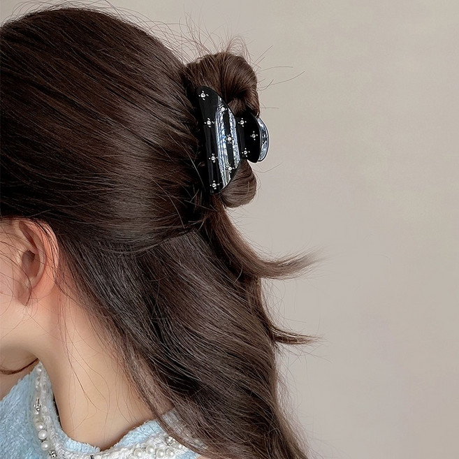 걸핀스 큐빅 포인트 심플 집게핀 1515