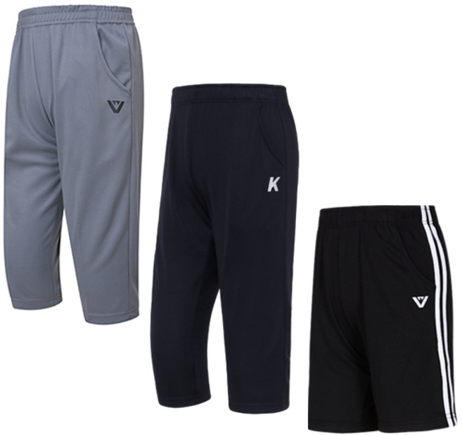 키스포 아동용 냉감 통기성 실용 트레이닝 팬츠 3종 세트