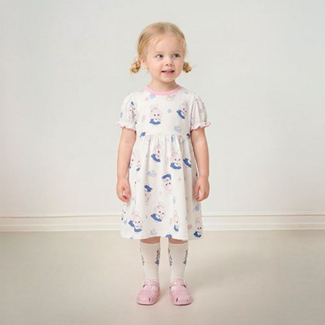 milkmile 雛菊派對兔子連身裙