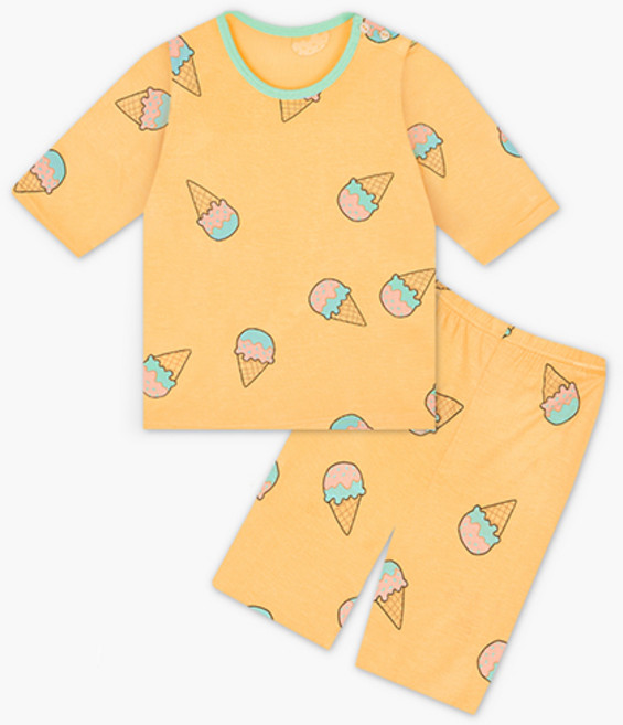 유니프랜드 아동용 아이스콘 레이온 7부 상하의 세트