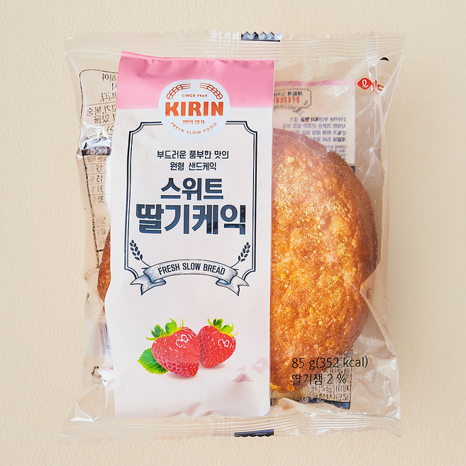 기린이네빵집 스위트 딸기케익 원형, 85g, 1개입, 1개