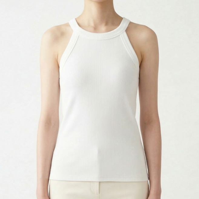 소니오 여성용 숄더 홀터넥 민소매 나시