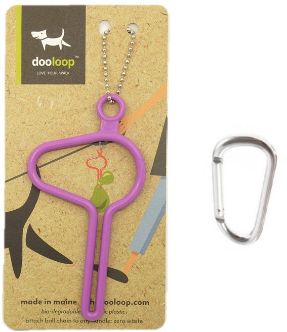 올네이쳐 반려동물 풉키링 + 카라비너 세트, 라일락퍼플, 1세트