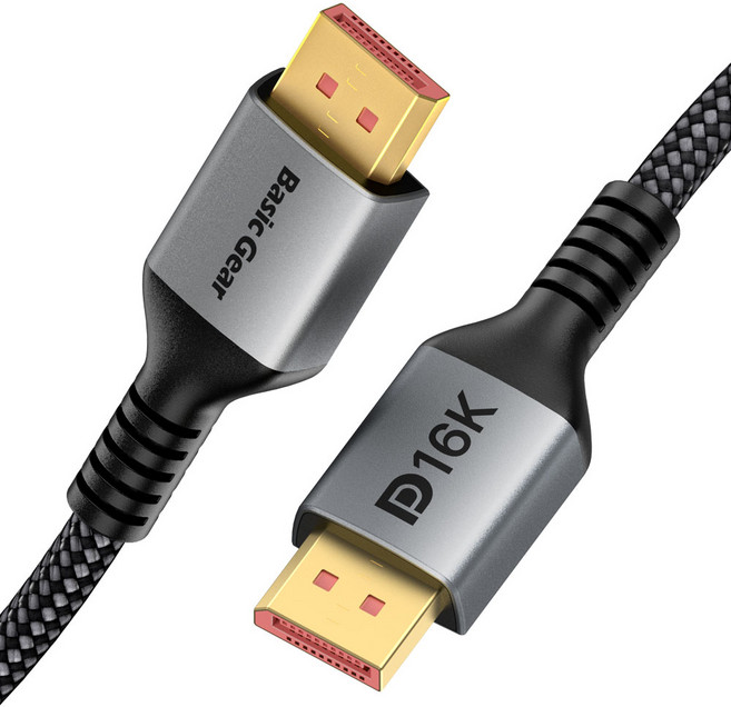 베이직기어 16K VESA Display Port DP 2.1 케이블, 1.2m, 1개